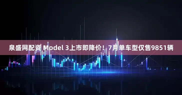 泉盛网配资 Model 3上市即降价！7月单车型仅售9851辆
